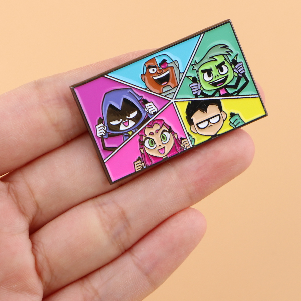 Embroidery Textile - New Teen Heroes Team Enamel Pin