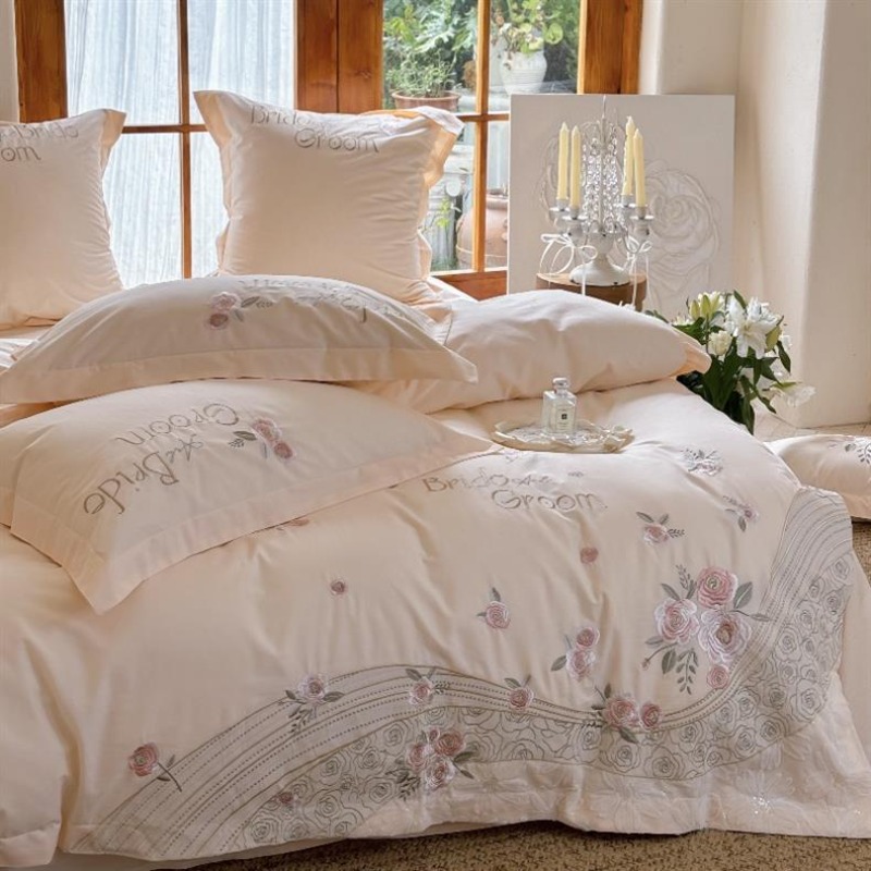 Embroidery Quilt Cover - Premium Class A 200S Long-staple Cotton