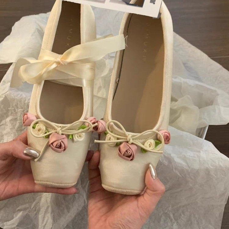 Women Flats Bow Marie Janes Sh - Embroidery Design Free review and price