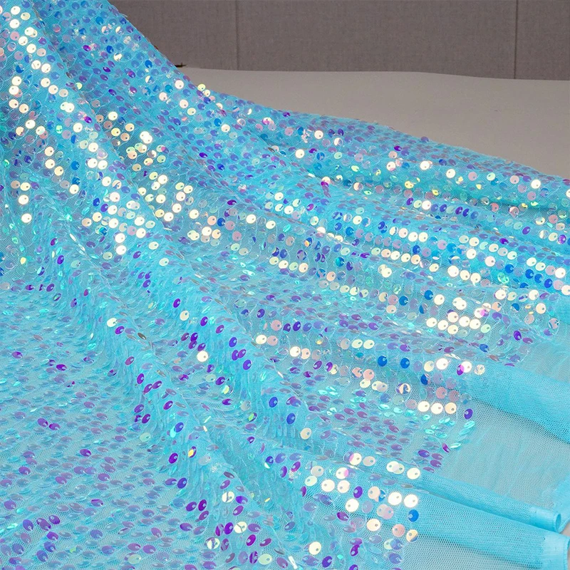 Rainbow Sequin Embroidery Fabr - Embroidery Gradient review and price