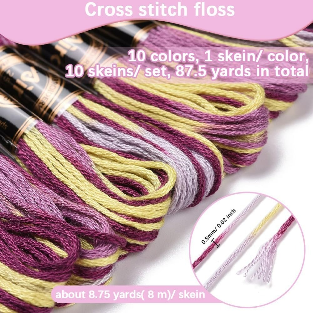 6 Strands Purple Variegated Em - Embroidery Gradient review and price