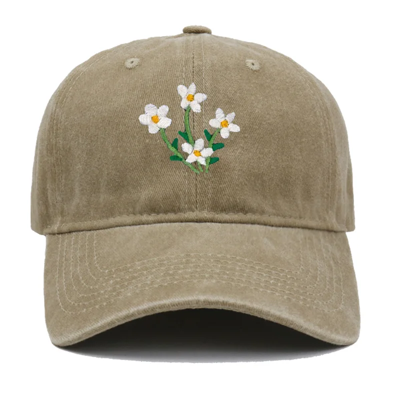 Vintage Washed Cotton Daisy Fl - Embroidery Daisy Flower review and price