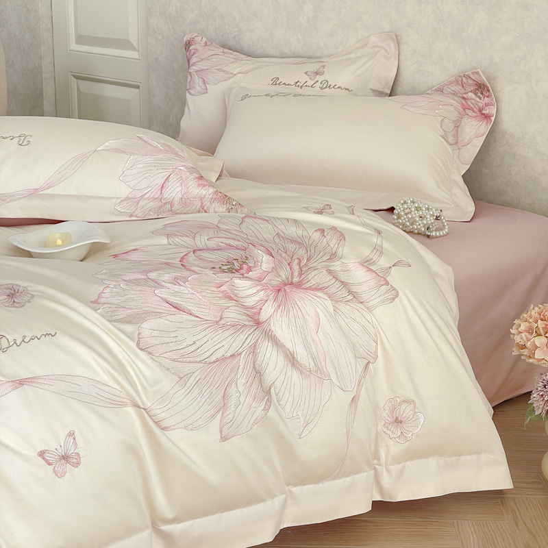 1000TC Egyptian Cotton Flowers - Embroidery Quilt Cover review and price