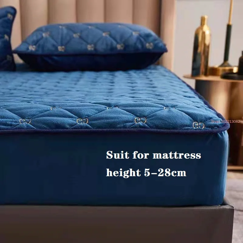 Embroidery Mattress Cover Thic - Embroidery Quilt Cover review and price