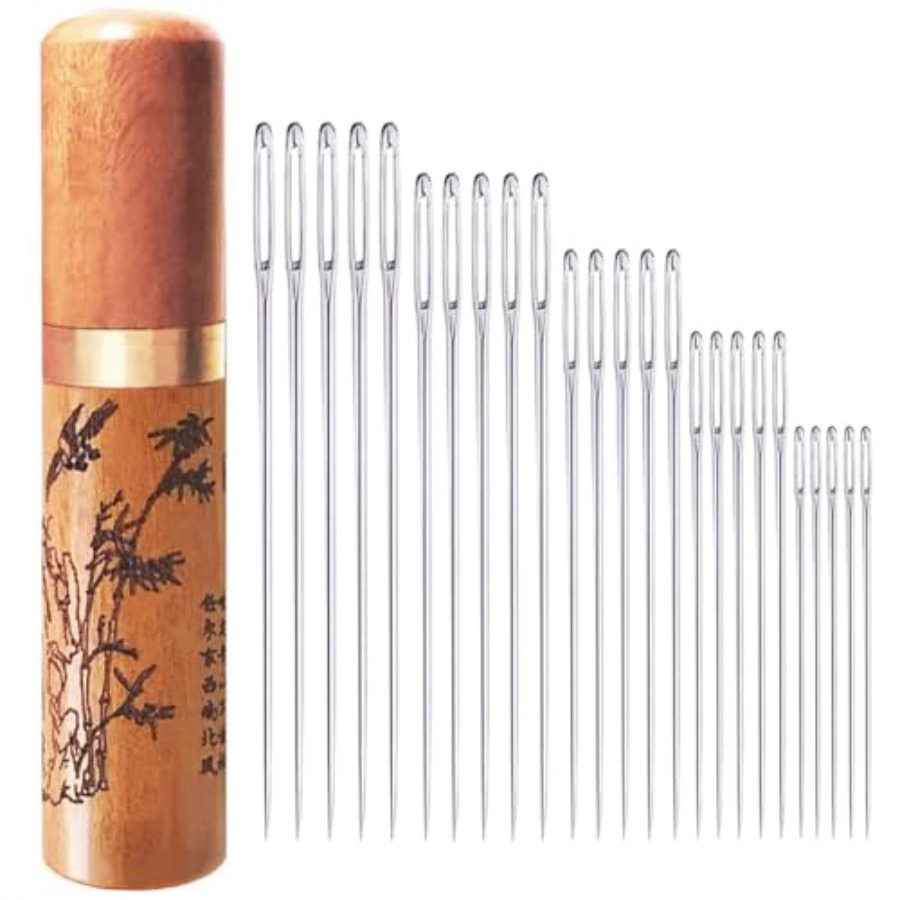 Large Eye Sewing Needles, Embr - Embroidery Needles review and price