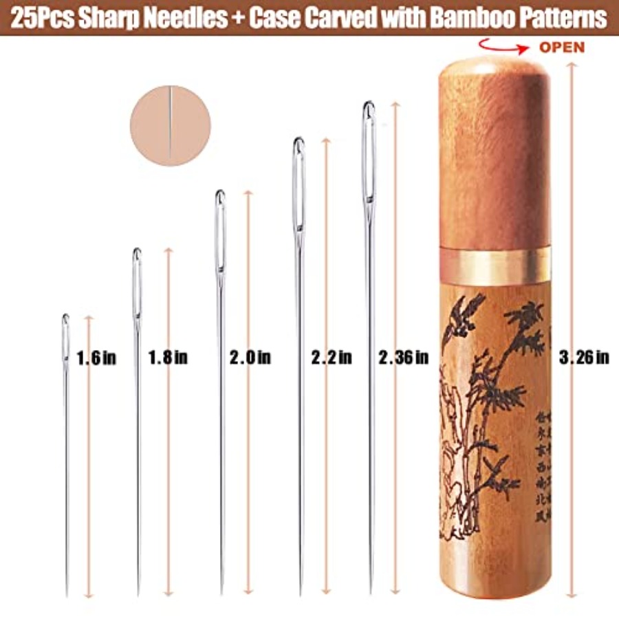 Large Eye Sewing Needles, Embr - Embroidery Needles review and price
