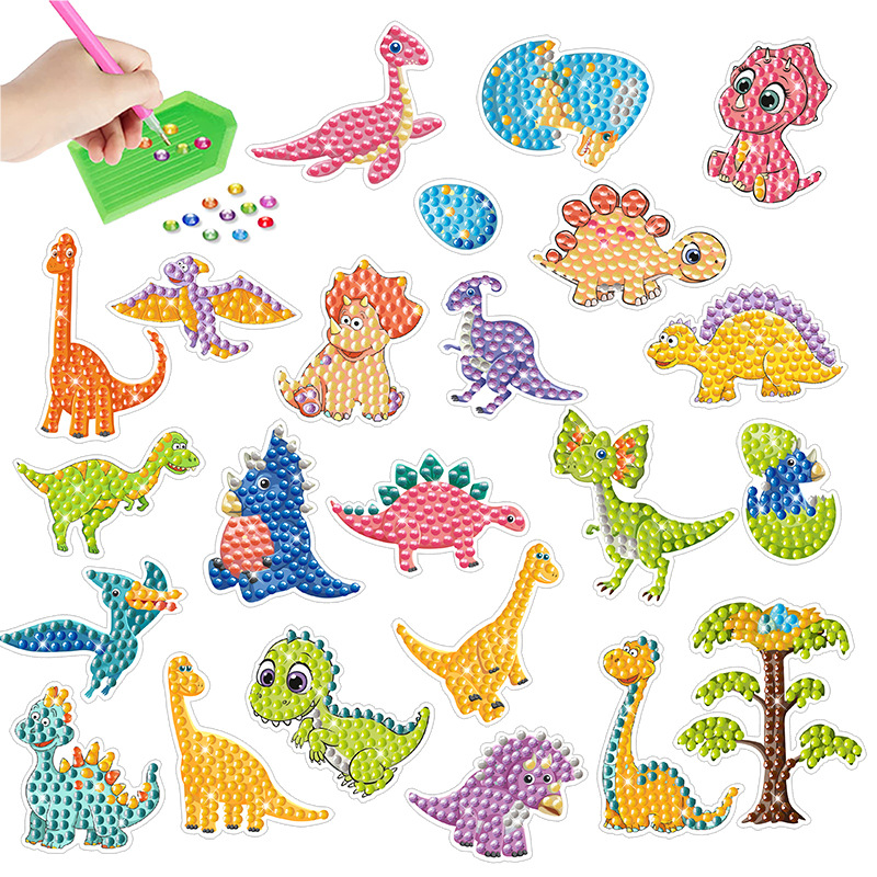 Cartoon Dinosaur Diamond Paint - Embroidery Ideas For Bags review and price