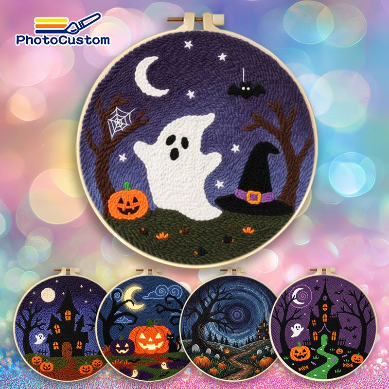 PhotoCustom Ghost Punch Needle - Embroidery Ideas For Bags review and price