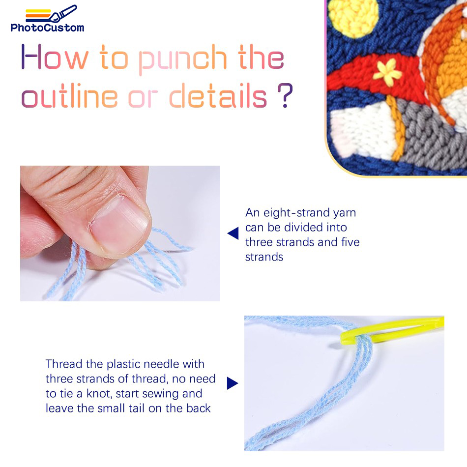 PhotoCustom Ghost Punch Needle - Embroidery Ideas For Bags review and price