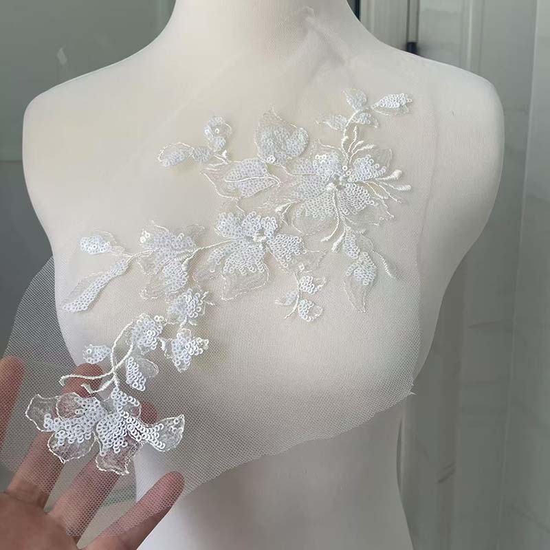 28*16CM 3d Flower Sequin Embro - Embroidery Gradient review and price
