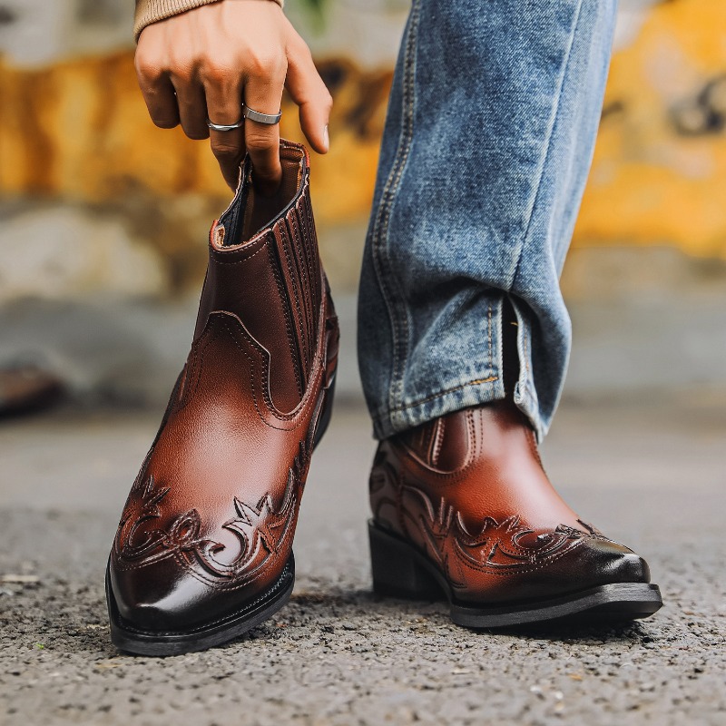 Mens Western Cowboy Boots Hand - Embroidery Design Free review and price