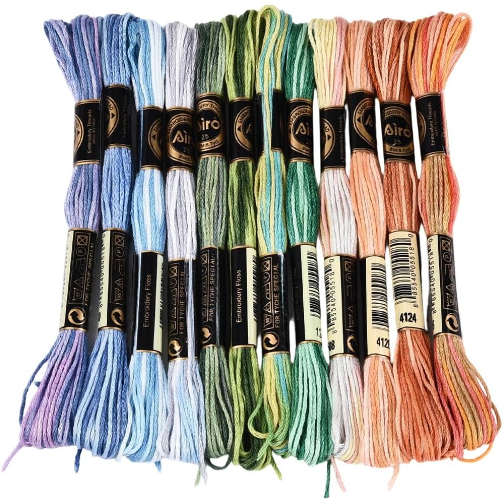 12 Skeins 105 Yards Cross Stit - Embroidery Gradient review and price