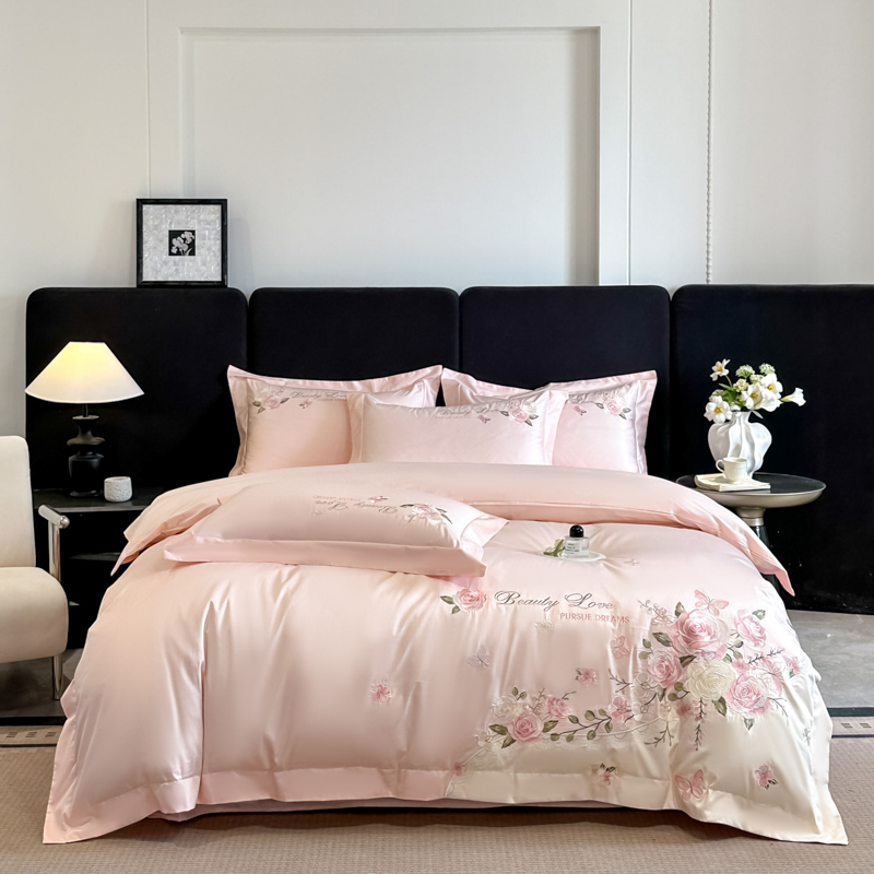 100% Cotton Bedding Set Luxury - Embroidery Quilt Cover review and price