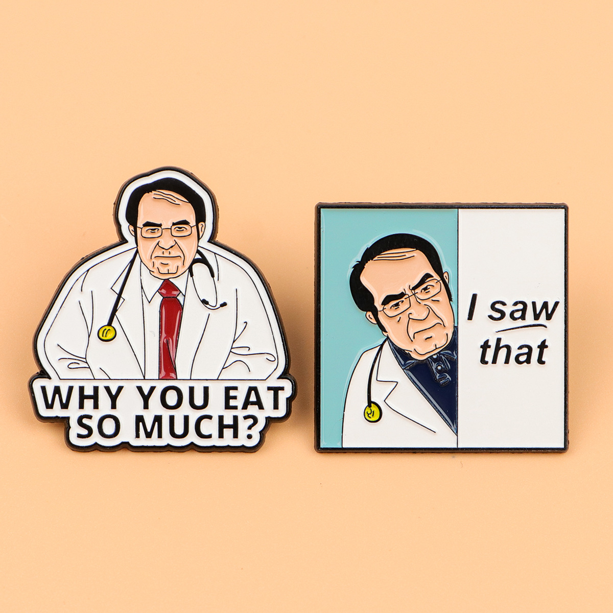 Medical Doctor Character Brooc - Embroidery Wallpaper review and price