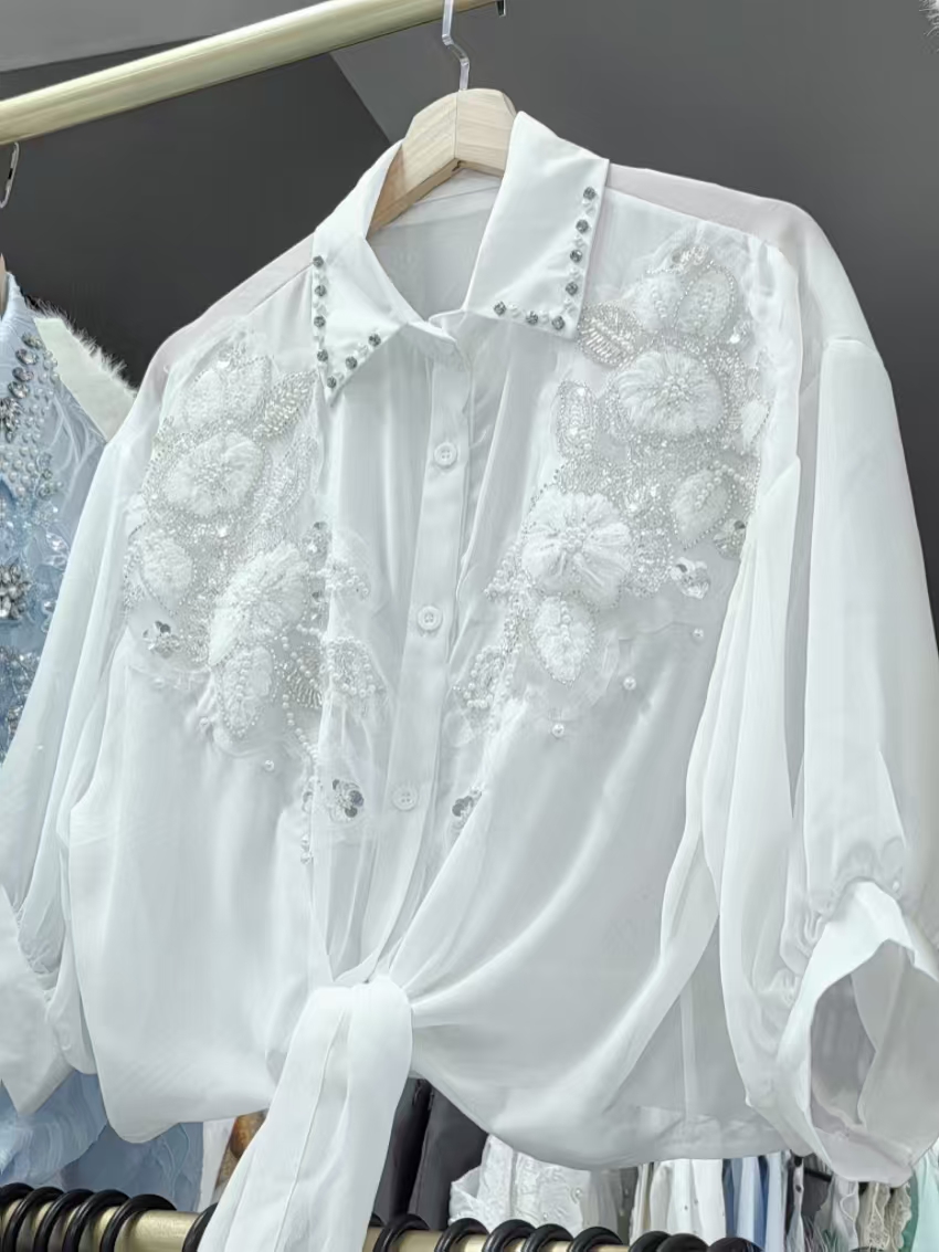 Streetwear Summer Sunscreen Bl - Embroidery Cardigan review and price