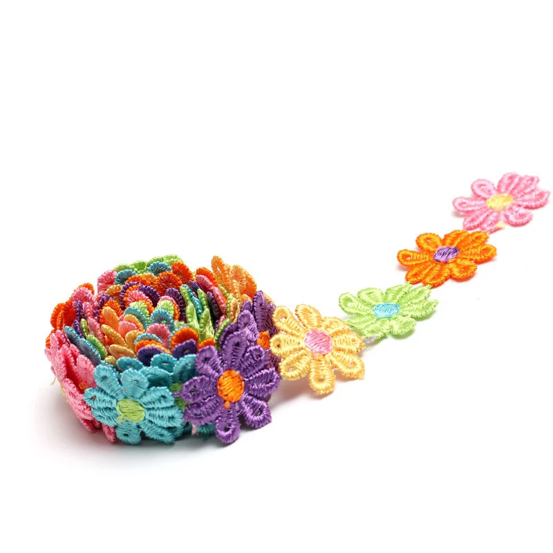 15yards Colorful Daisy Flower  - Embroidery Daisy Flower review and price