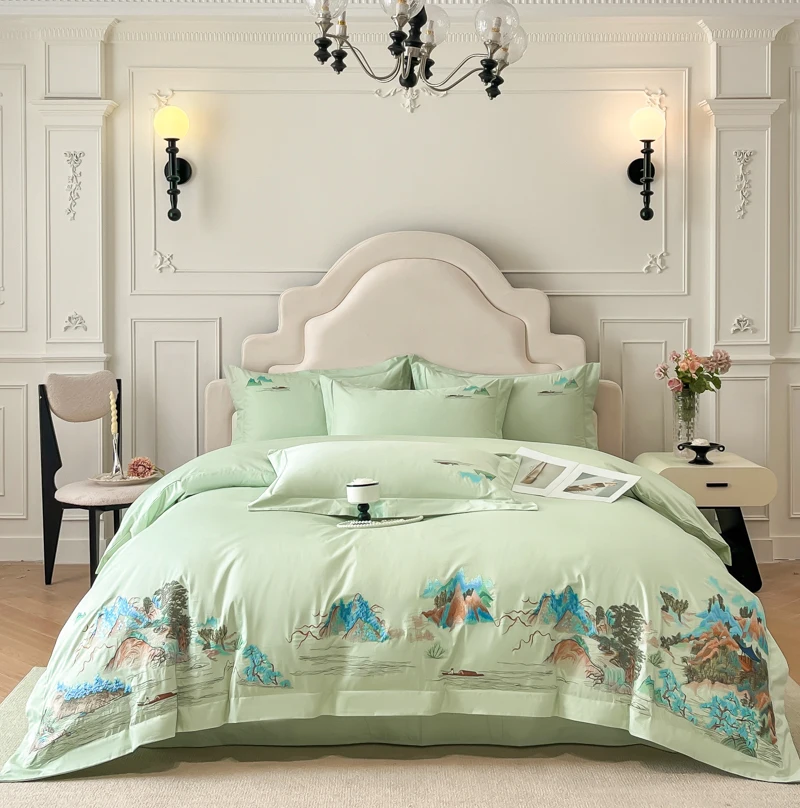 High-grade New Chinese Class A - Embroidery Quilt Cover review and price
