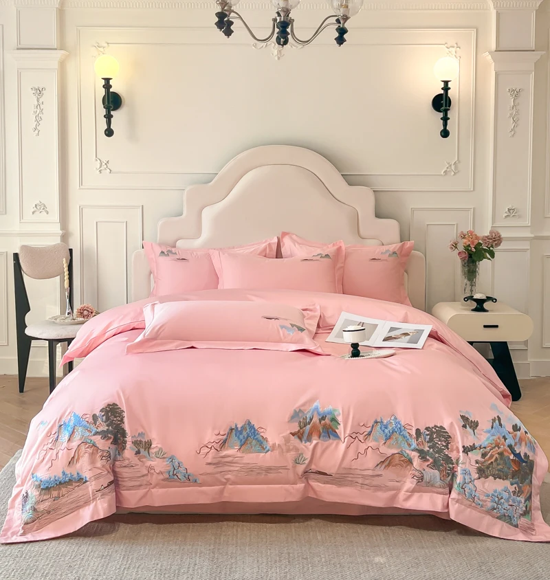 High-grade New Chinese Class A - Embroidery Quilt Cover review and price