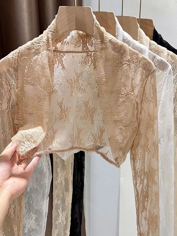 2025 New Lace Embroidery Sun P - Embroidery Cardigan review and price