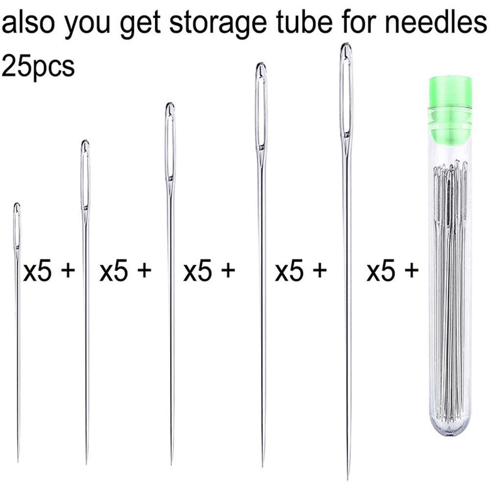 25 Pcs Large Eye Stitching Nee - Embroidery Needles review and price