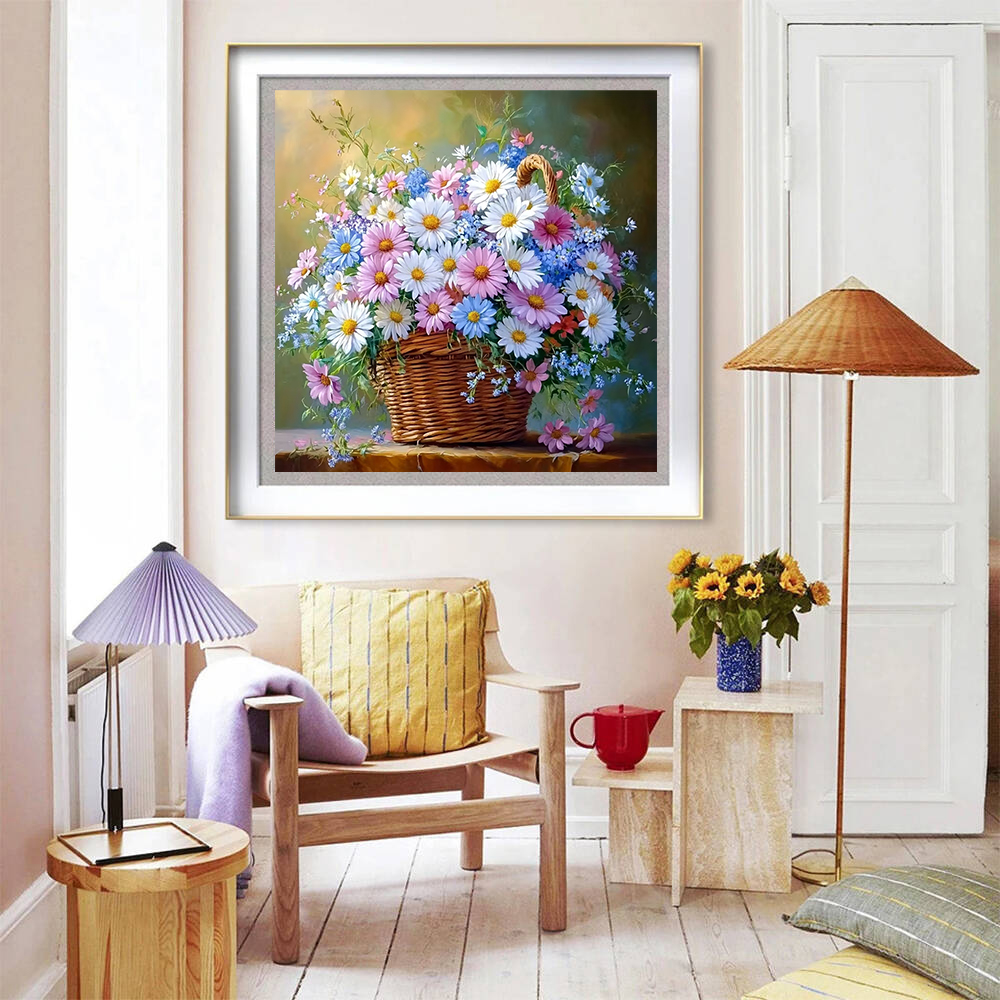 Diamond Painting Rose Peony Fl - Embroidery Daisy Flower review and price